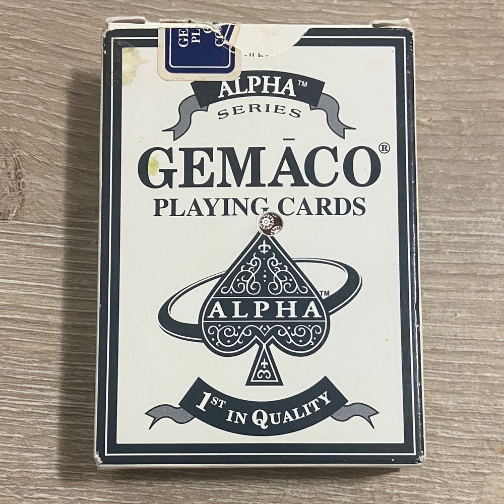 VTG Alpha Series Gemaco Playing Cards - Brown Back Casino Used